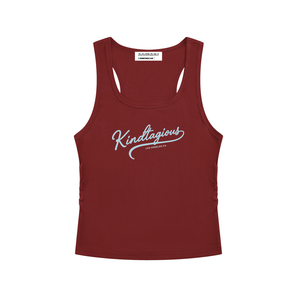 Kindtagious Script Ruched Tank
