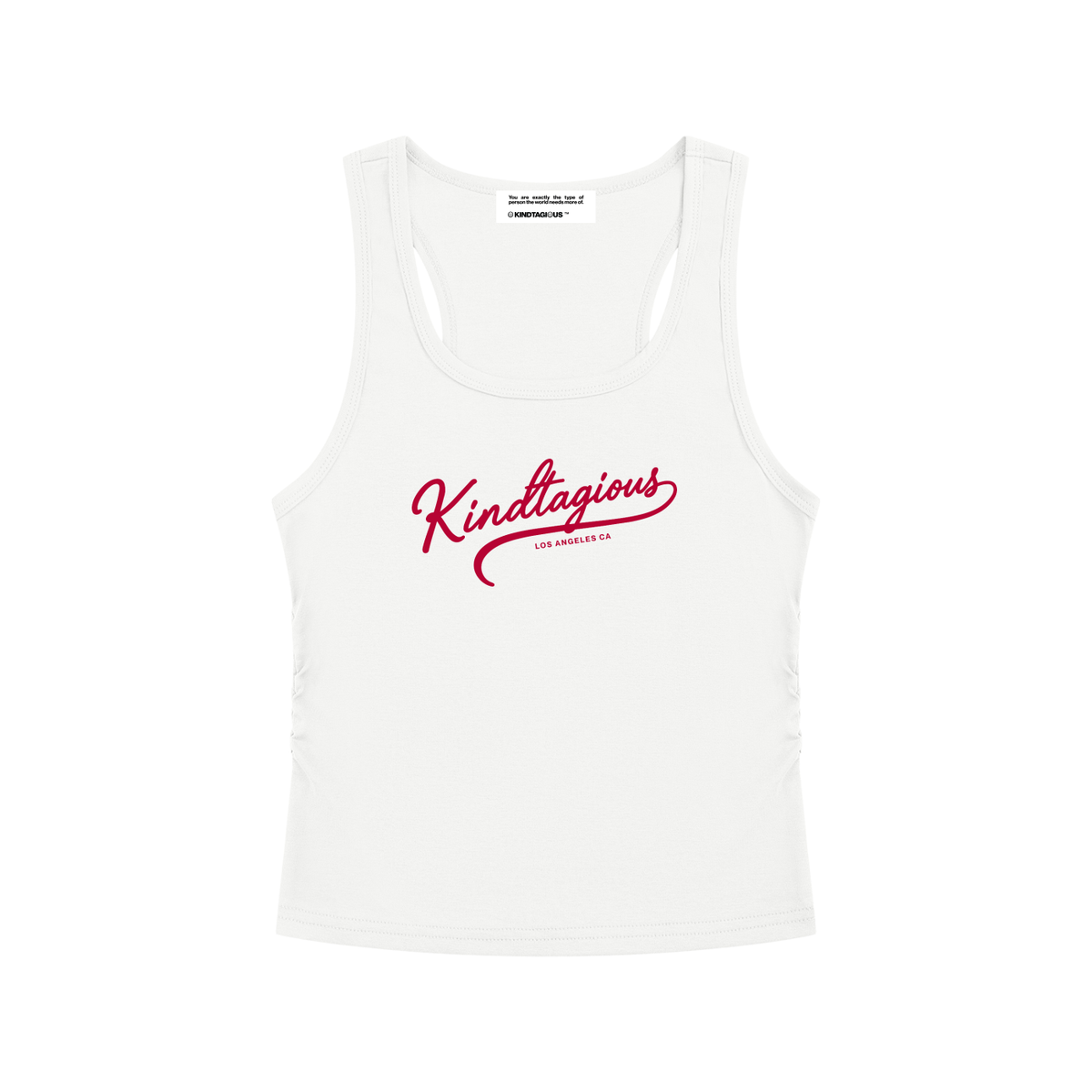 Kindtagious Script Ruched Tank