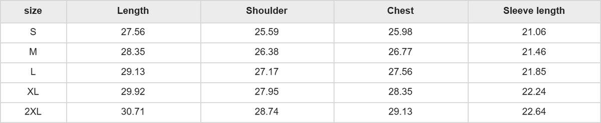 R00286 oversize fleeced hoodie size chart