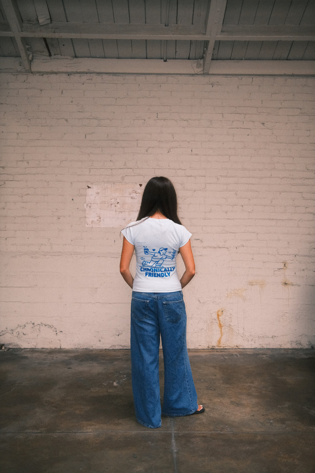 Chronically Friendly Women's Slim Fit Tee