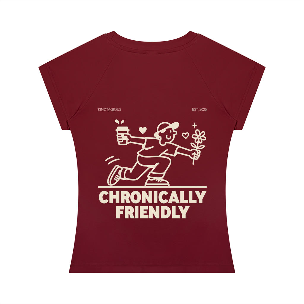 Chronically Friendly Women's Slim Fit Tee